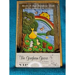 Quilt Sewing pattern Rock A Bye baby rainbow quilt 45in x 60in